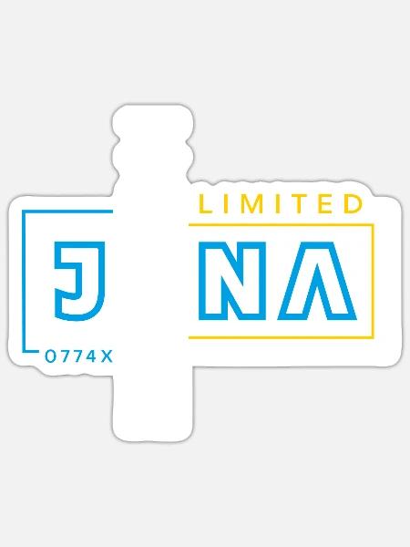 Jena Limited Edition - Sticker Größe S (10 x 10 cm) - Mattweiß