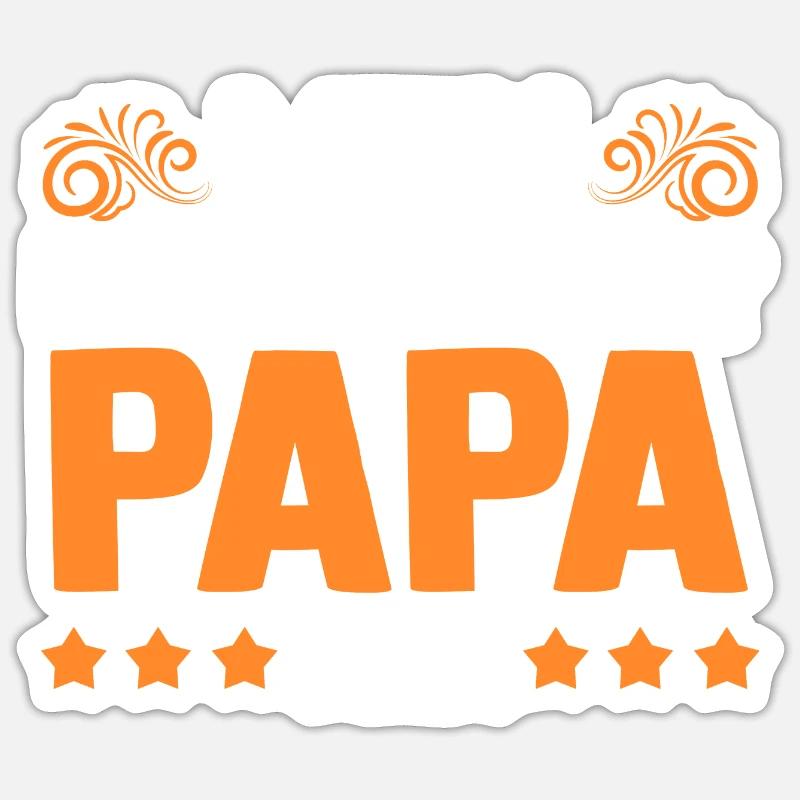Father Dad - Sticker size S (10 x 10 cm) - white matte