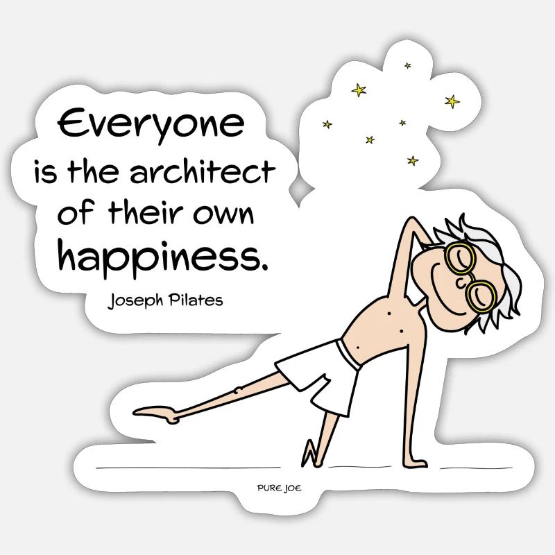 Architecte du bonheur Sticker taille S (10 x 10 cm)