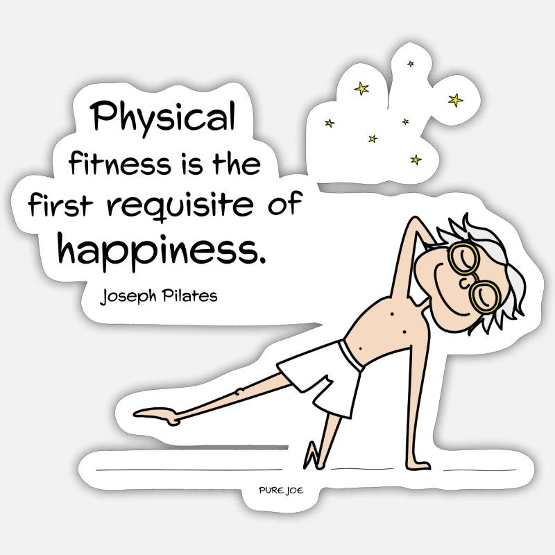 Condition physique - Sticker taille S (10 x 10 cm) - blanc mat