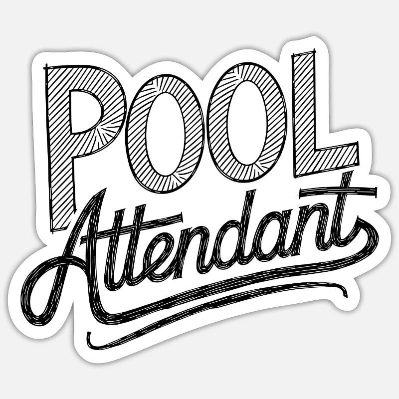 S’amuser sur l’eau - Sticker taille S (10 x 10 cm) - blanc mat