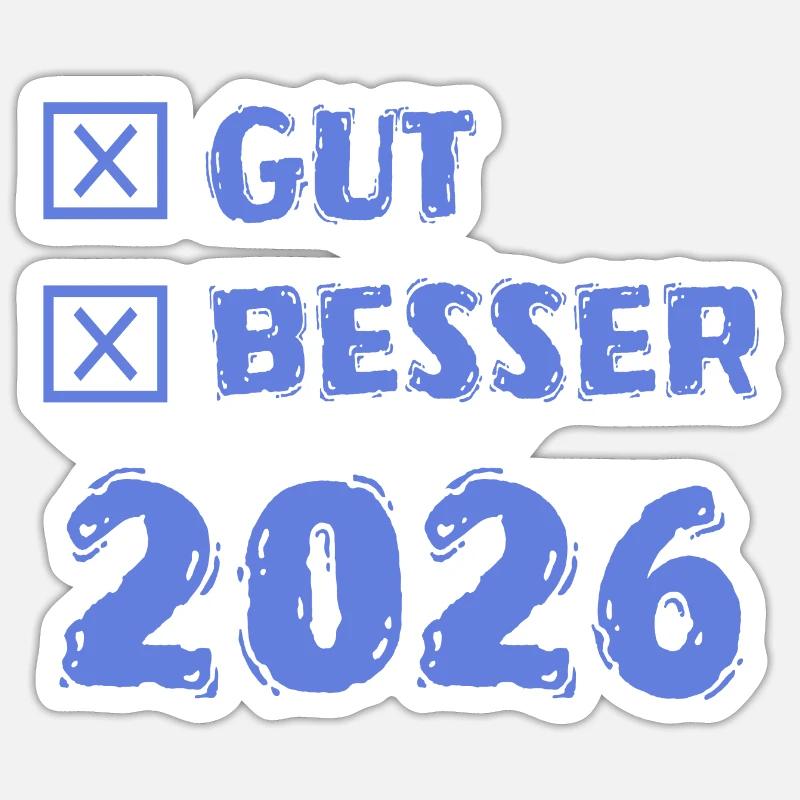 2026 - Sticker size S (10 x 10 cm) - white matte