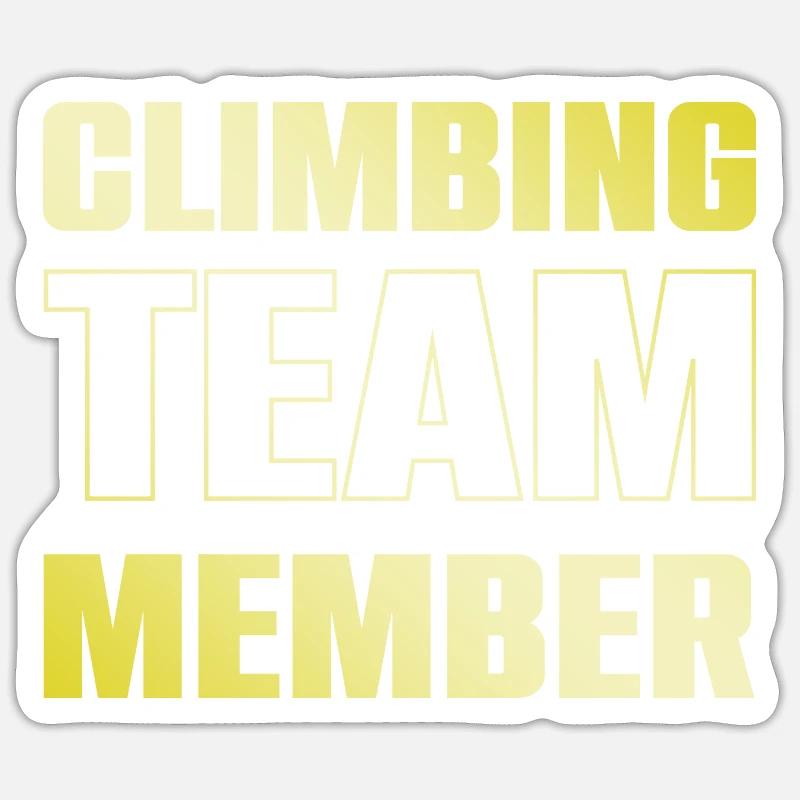 Climbing Team - Sticker size S (10 x 10 cm) - white matte