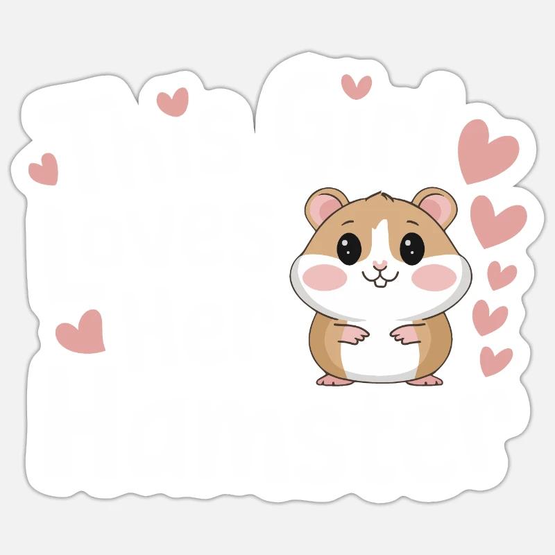 Hamster Sticker size S (10 x 10 cm)