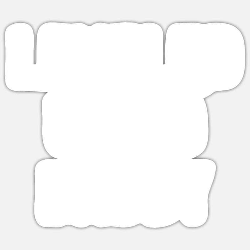 Leveled Up To Daddy - Sticker Größe S (10 x 10 cm) - Mattweiß