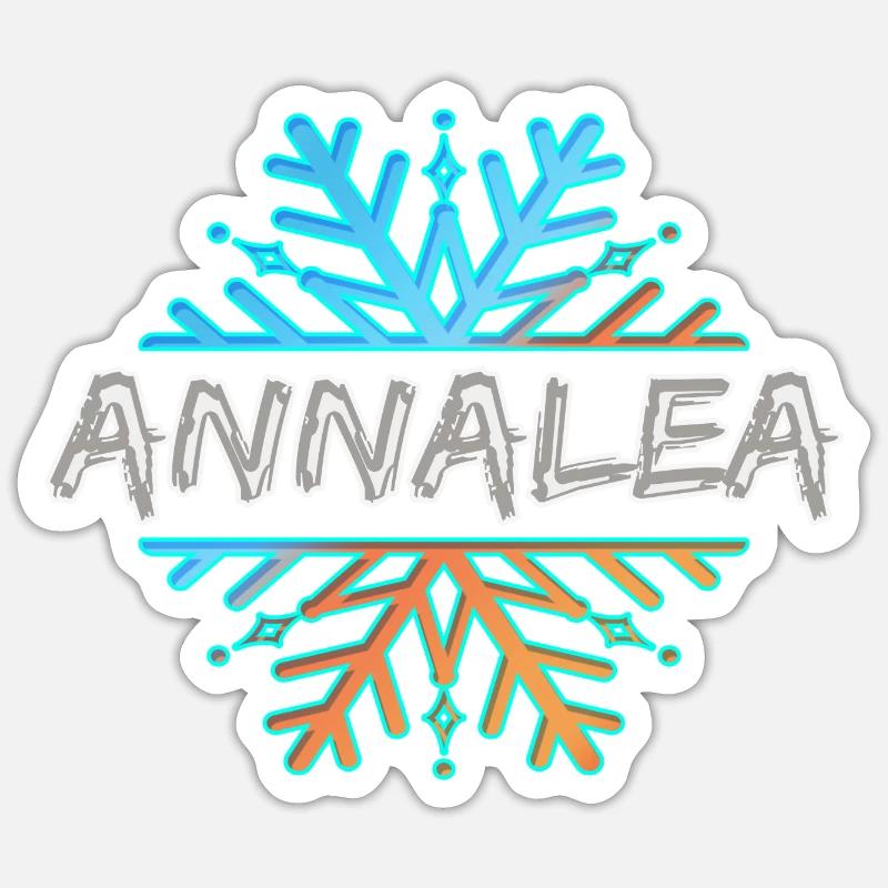 Annalea as Annalea - Sticker size S (10 x 10 cm) - white matte