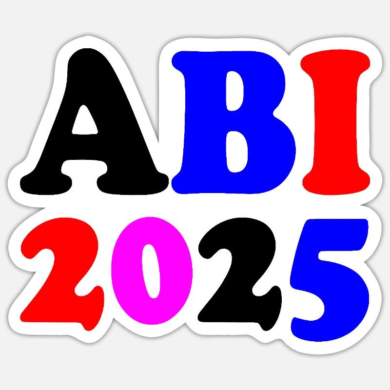 Abi 2025 - Sticker taille S (10 x 10 cm) - blanc mat