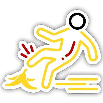 Arm Slip Ger - Sticker Größe S (10 x 10 cm) - Mattweiß - Vorne