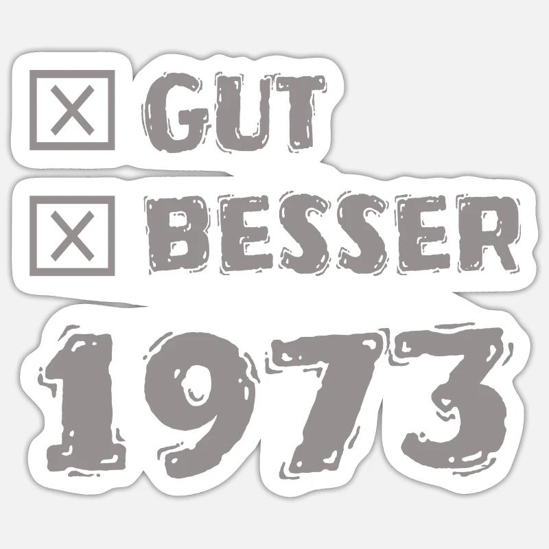 1973 - Sticker taille S (10 x 10 cm) - blanc mat