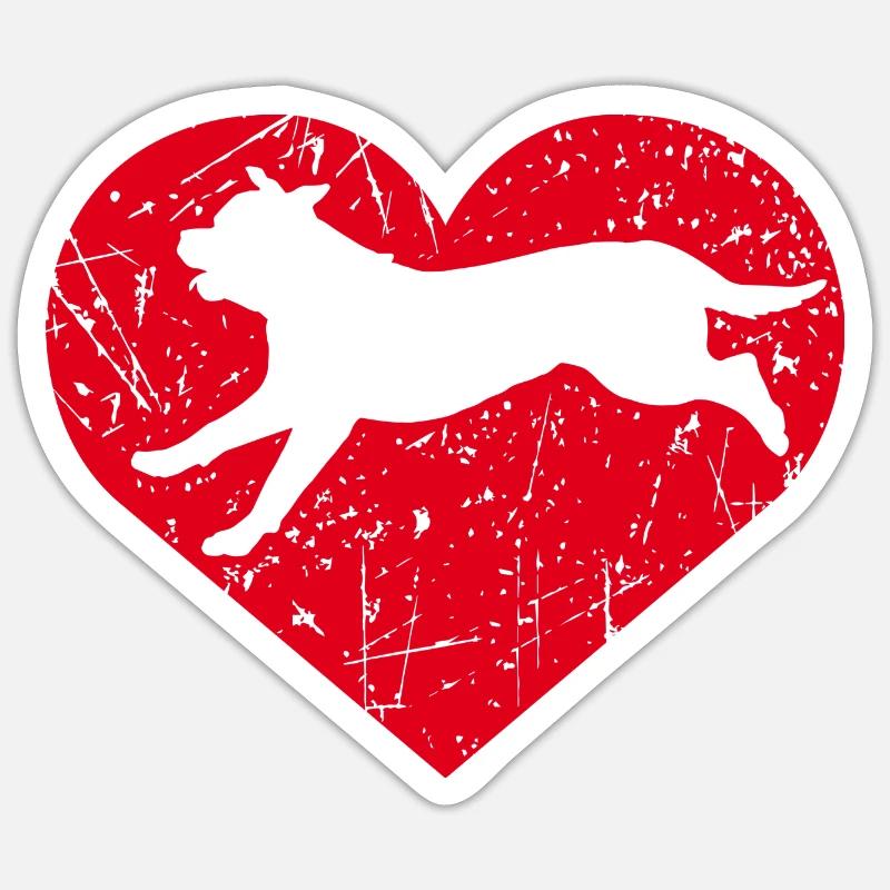 Rottweiler - Sticker taille S (10 x 10 cm) - blanc mat