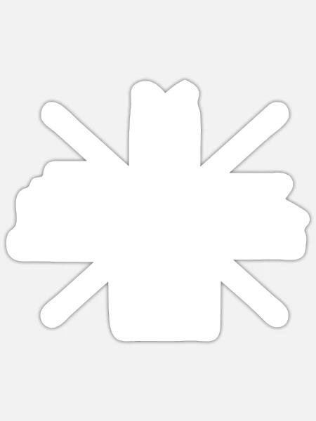 - Sticker size S (10 x 10 cm) - white matte