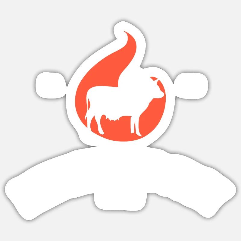 BBQ_Beef_one Sticker Größe S (10 x 10 cm)