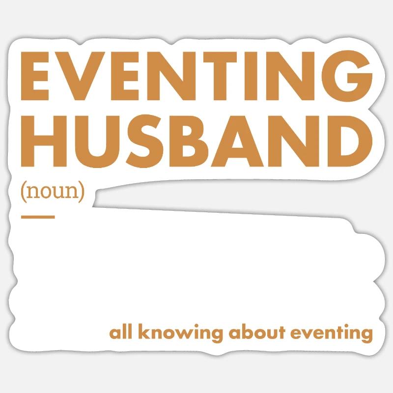 Cavalier Mari Définition Concours complet Sticker taille S (10 x 10 cm)