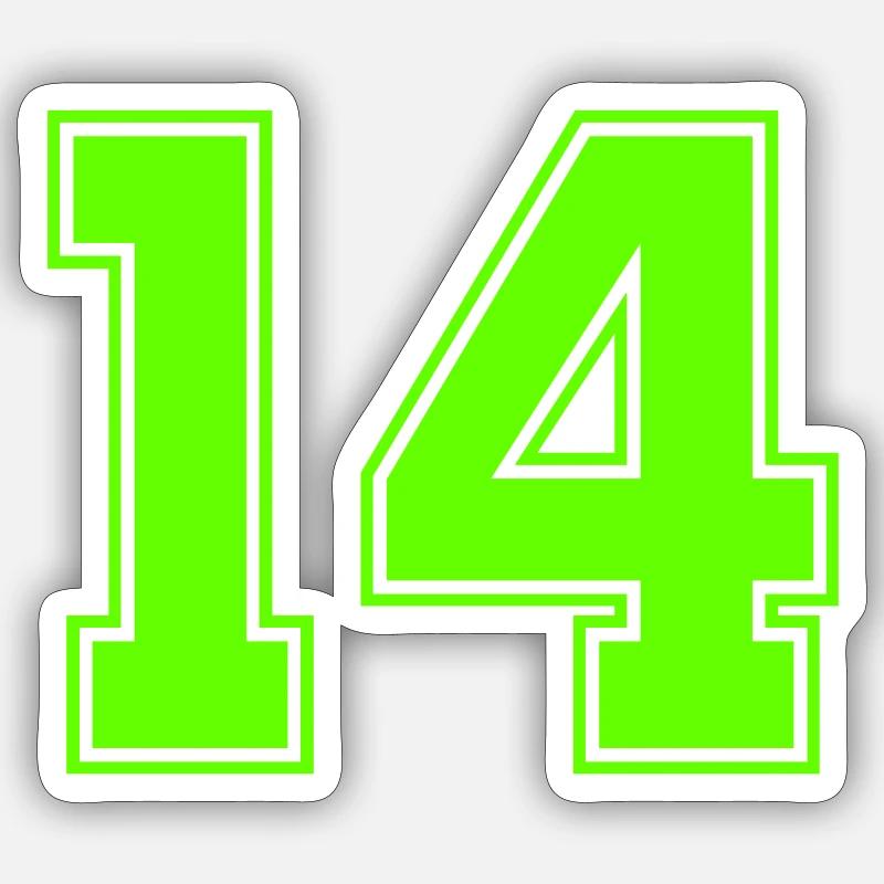 14 - Sticker size S (10 x 10 cm) - white matte
