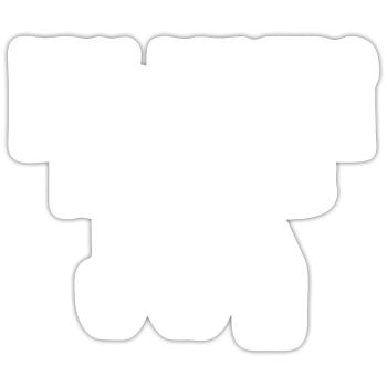 Echte Fahrer verwenden drei Pedale - Manual Car Lover - Sticker Größe S (10 x 10 cm) - Mattweiß - Vorne