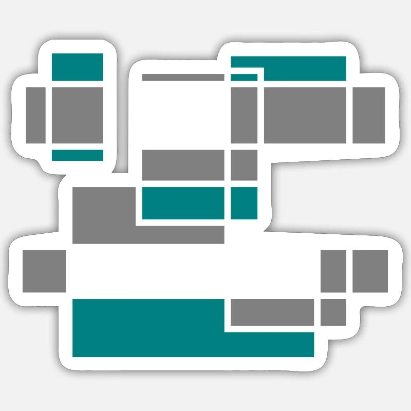 Graphic No. 2 Sticker size S (10 x 10 cm)