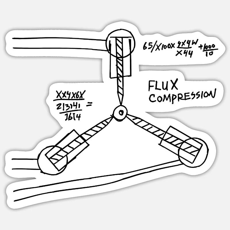 Flux Compression Sticker taille S (10 x 10 cm)