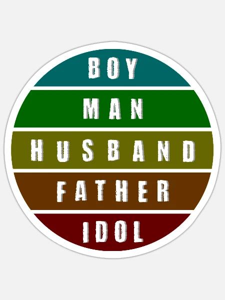 male way of life - Sticker Größe S (10 x 10 cm) - Mattweiß