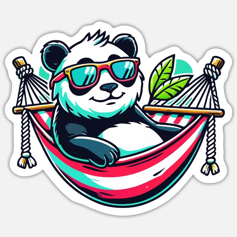 Panda - Sticker size S (10 x 10 cm) - white matte