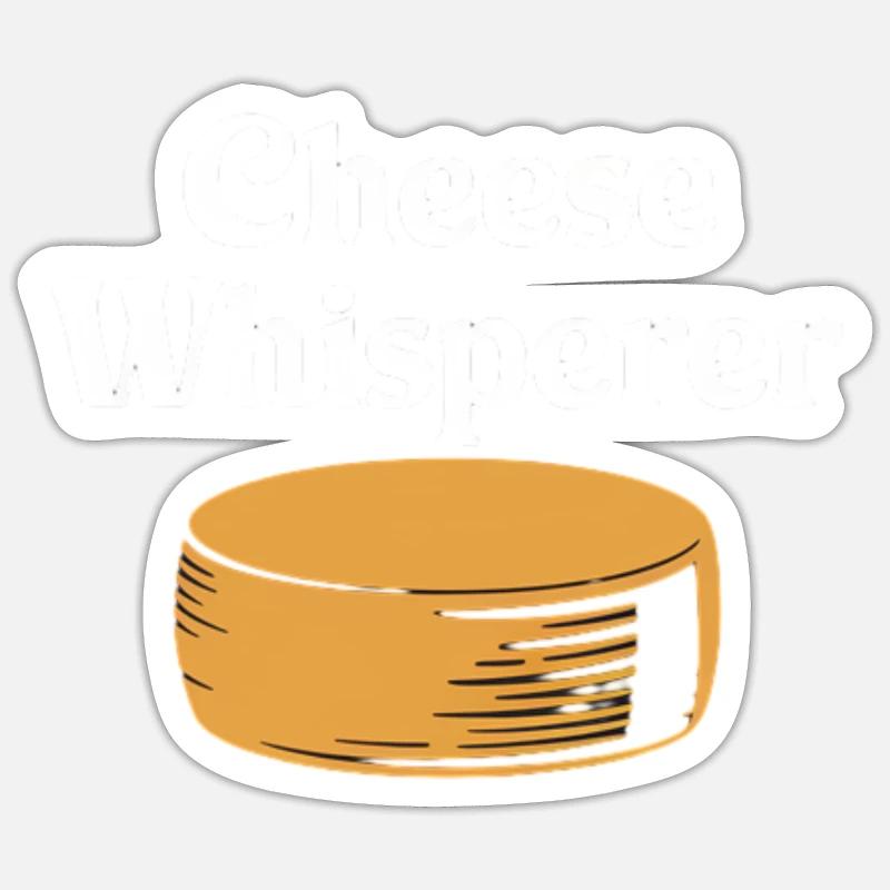 Conception de Cheese Whisperer Sticker taille S (10 x 10 cm)