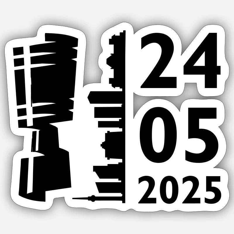 Cup final Berlin - Sticker size S (10 x 10 cm) - white matte
