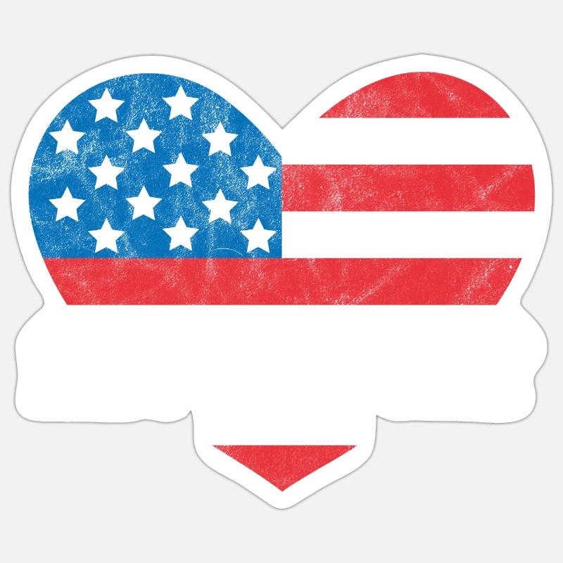 Frohen 4. Juli Sticker Größe S (10 x 10 cm)