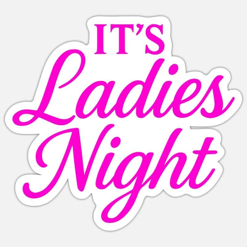 Sa Soirée des Dames - Sticker taille S (10 x 10 cm) - blanc mat