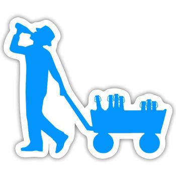 Father’s Day - Sticker size S (10 x 10 cm) - white matte - Front