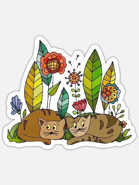 - Sticker size S (10 x 10 cm) - white matte