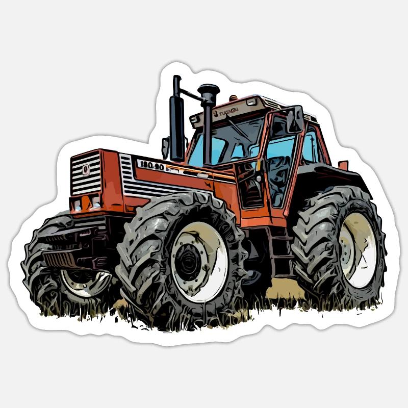 Ackerbeast 100 - Sticker size S (10 x 10 cm) - white matte