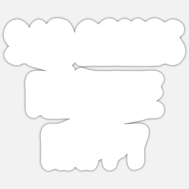 Traurige Lieder machen mich glücklich - Sticker Größe S (10 x 10 cm) - Mattweiß