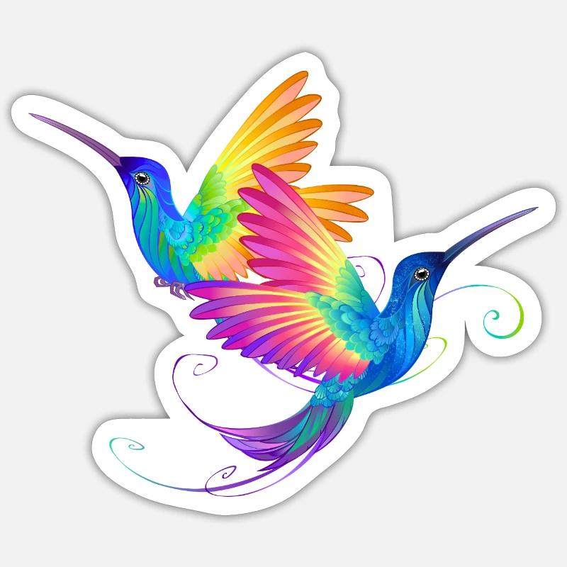 Rainbow bird pride Sticker Größe S (10 x 10 cm)