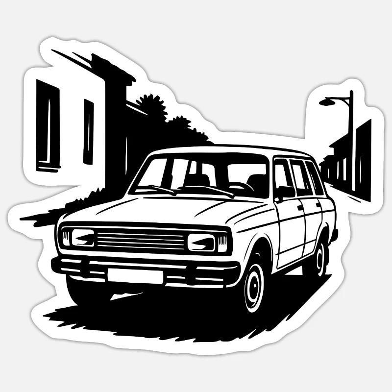 Eastern Bloc legend - Sticker size S (10 x 10 cm) - white matte