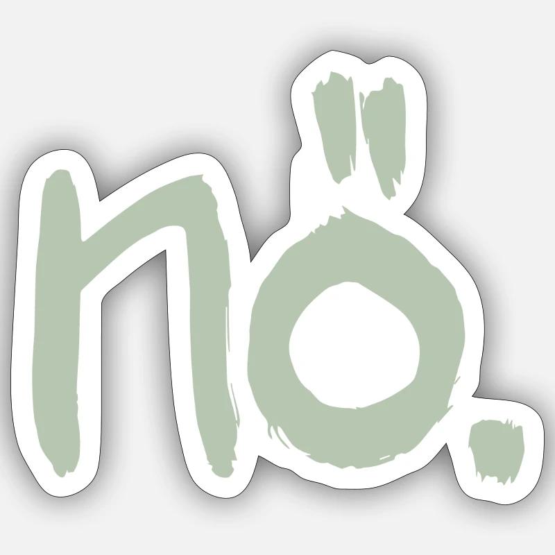 nö. Sticker Größe S (10 x 10 cm)