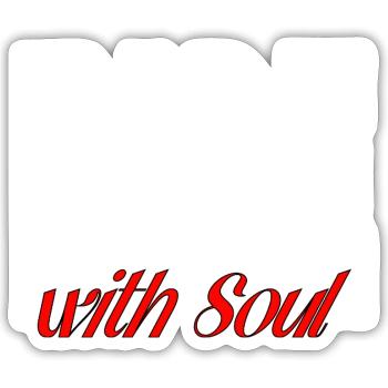 For Bikers - RideWithSoul - Sticker size S (10 x 10 cm) - white matte - Front