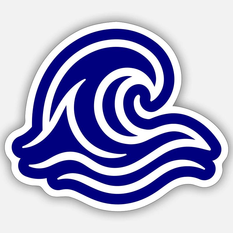 Ocean Wave Sticker size S (10 x 10 cm)