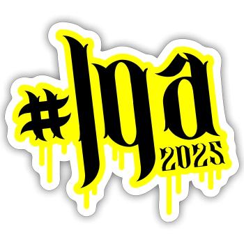 Jga 2025 - Sticker Größe S (10 x 10 cm) - Mattweiß - Vorne