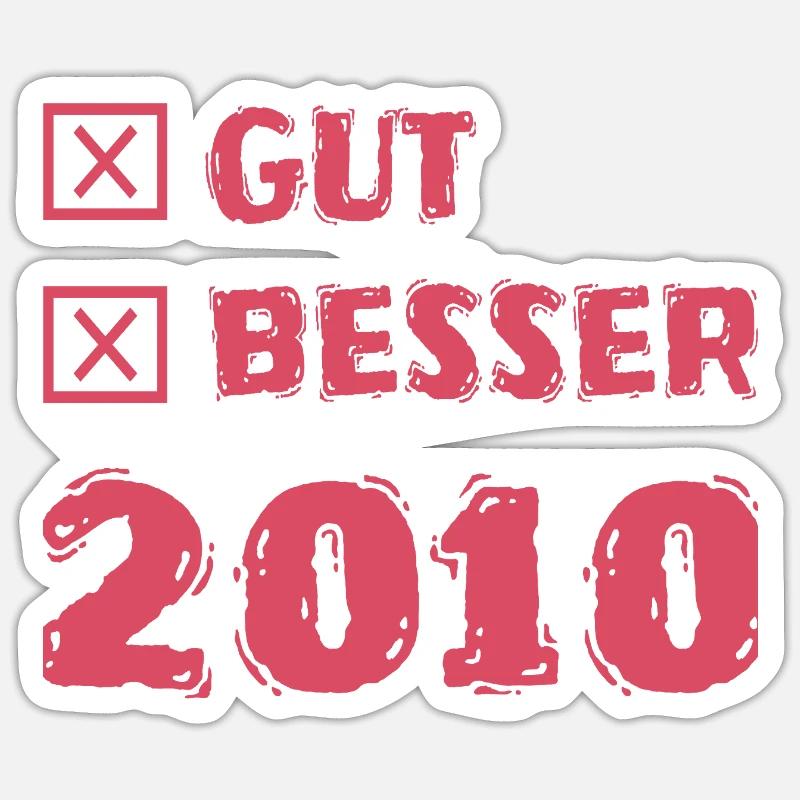 2010 - Sticker taille S (10 x 10 cm) - blanc mat