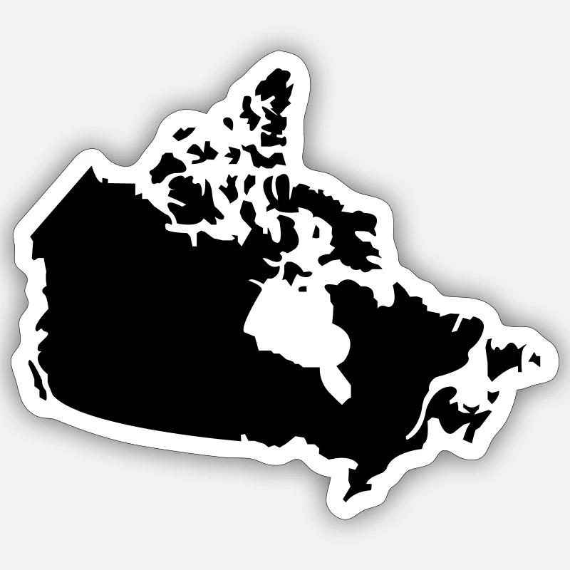 Pays du Canada Sticker taille S (10 x 10 cm)