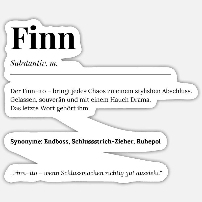 Finn Sticker Größe S (10 x 10 cm)