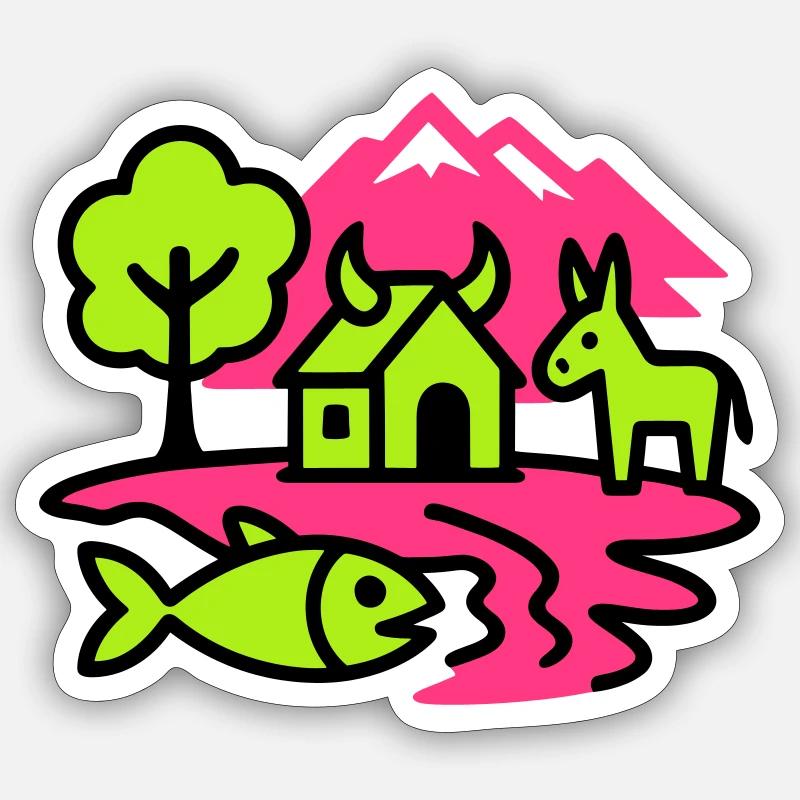 Sticker taille S (10 x 10 cm) - 