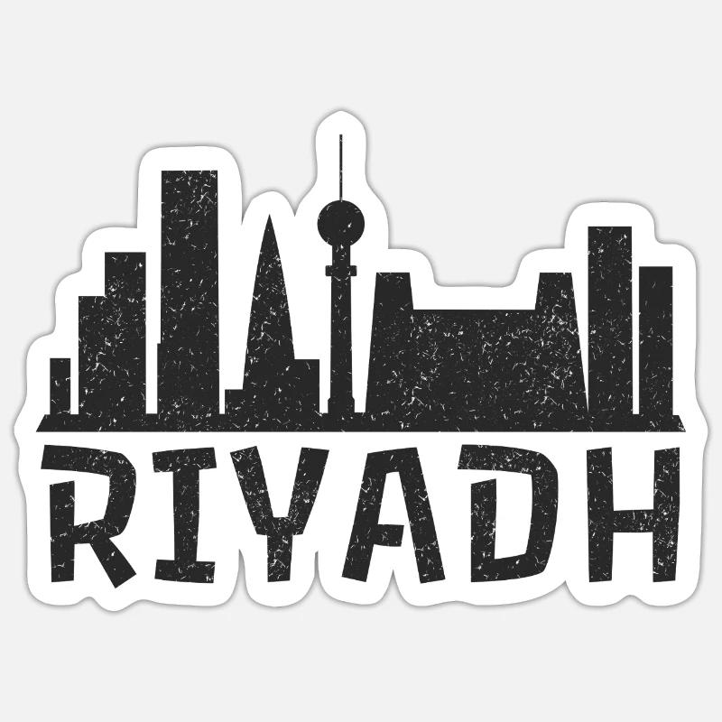 L’ambiance de Riyad Sticker taille S (10 x 10 cm)