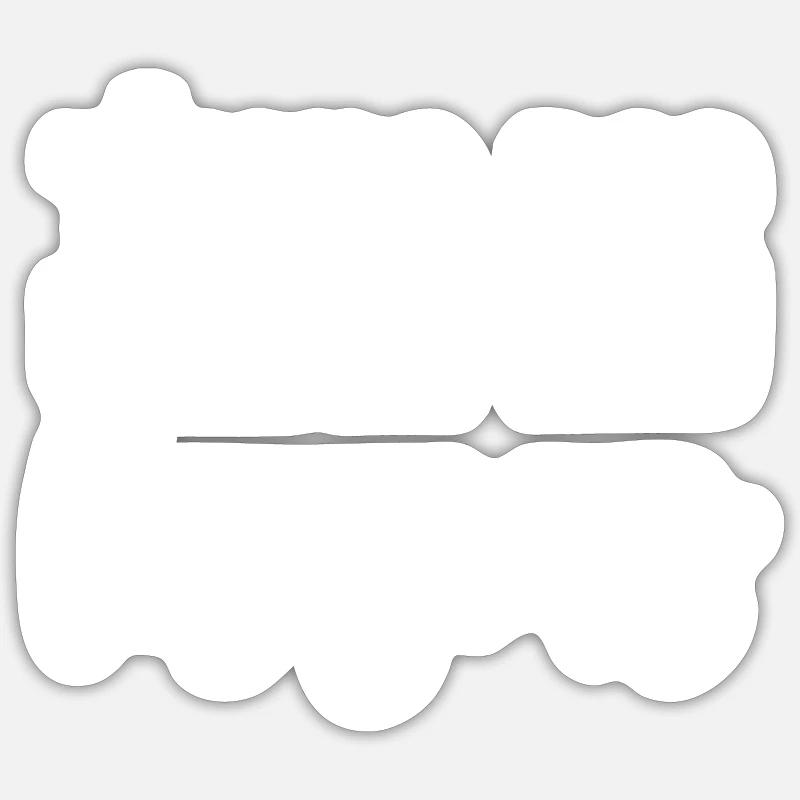 J’aime pas les gens - Sticker taille S (10 x 10 cm) - blanc mat