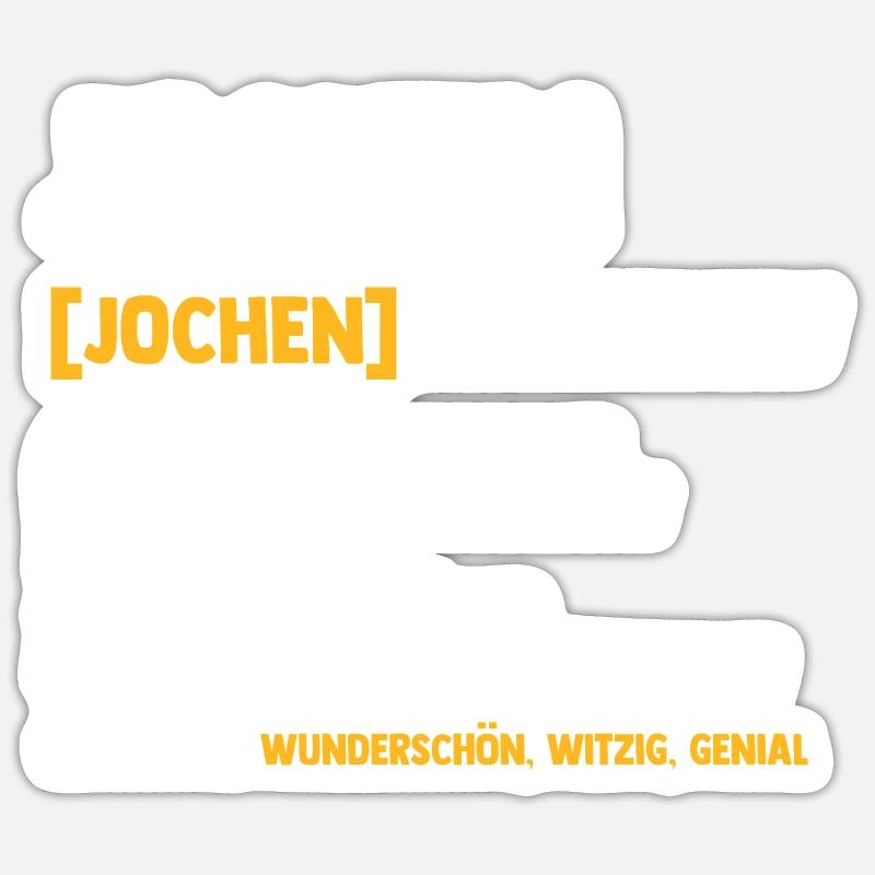 Jochen - Sticker size S (10 x 10 cm) - white matte