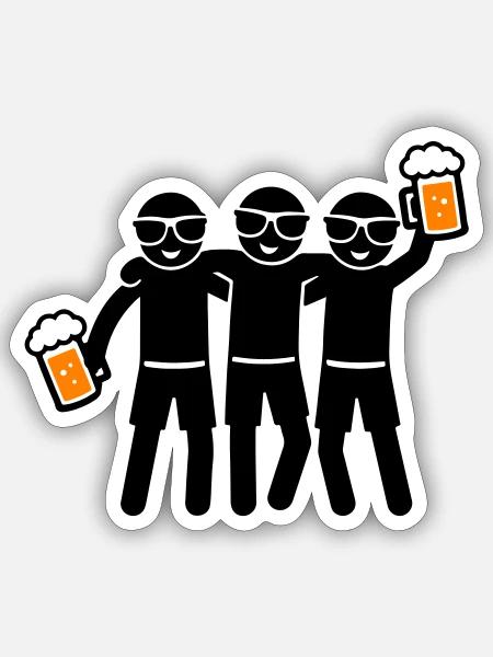 - Sticker size S (10 x 10 cm) - white matte
