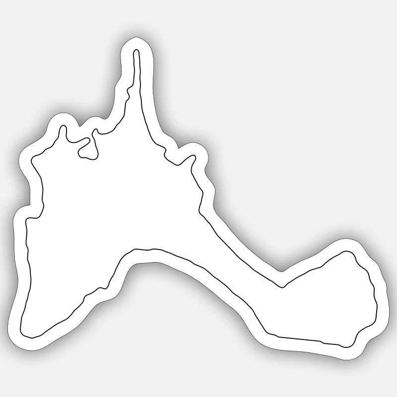 Formentera - Sticker Größe S (10 x 10 cm) - Mattweiß