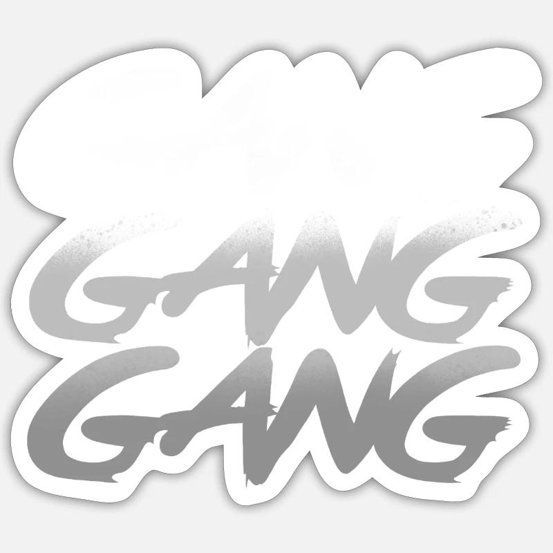 Engrenage - Sticker taille S (10 x 10 cm) - blanc mat
