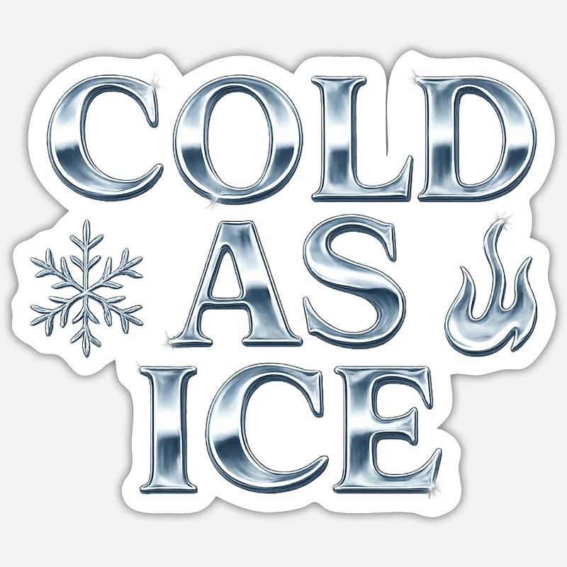 Froid / Glacial / Esthétique Y2K Sticker taille S (10 x 10 cm)
