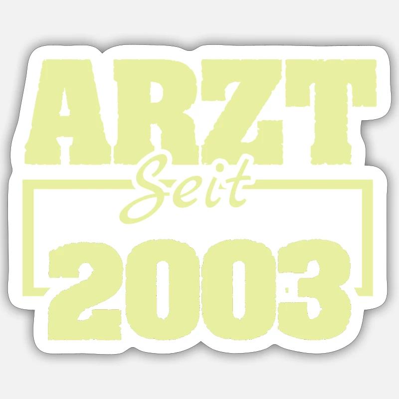 2003 - Sticker size S (10 x 10 cm) - white matte