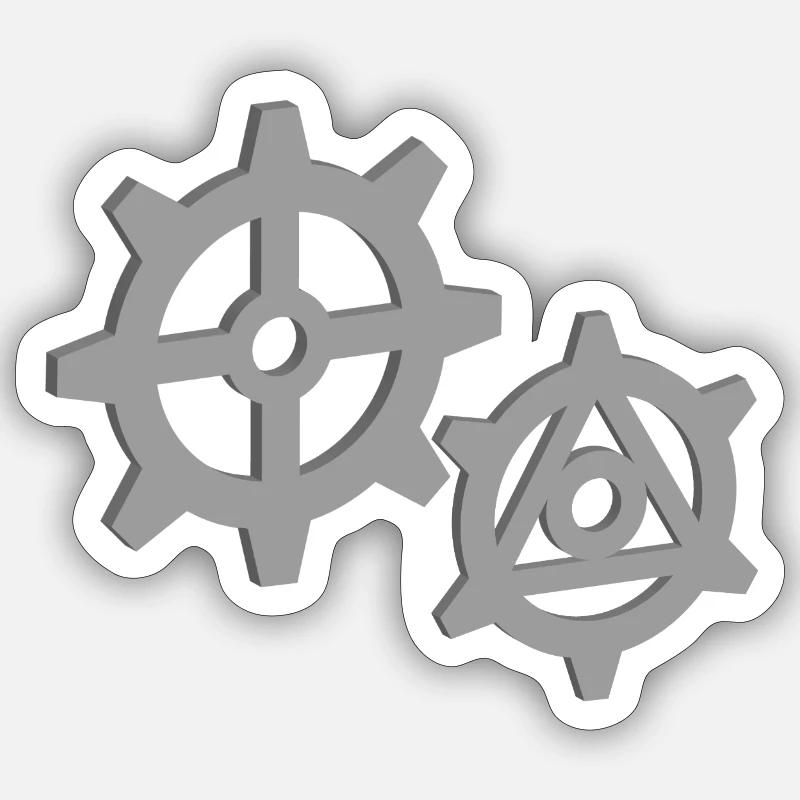 Ingranaggi 3D Adesivo